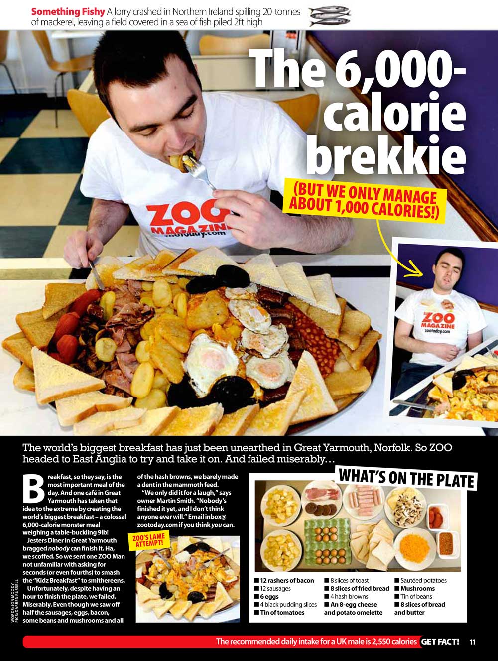 zoo breakfast challenge